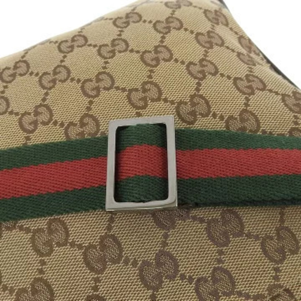 Gucci Crossbody Brown GG Shoulder Canvas Bag - Picture 7 of 8